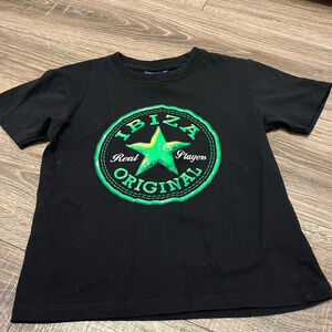 Ibiza Original Black And Green Kids T Shirt Size 5/6